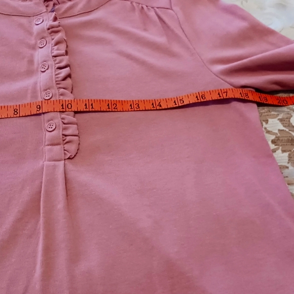 Daily Thread Ruffle Collar Top Sz M NWOT Pink - Picture 10 of 12